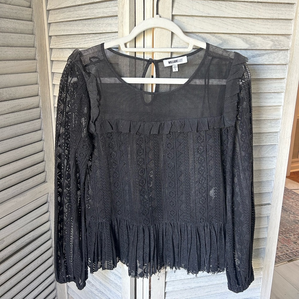 Grey Long Sleeve Blouse
